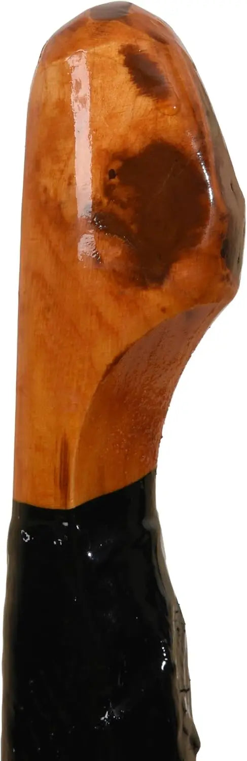 Handcrafted Irish Blackthorn Wood Walking Stick, 36 Inch, Unique Design for Hiking or Display