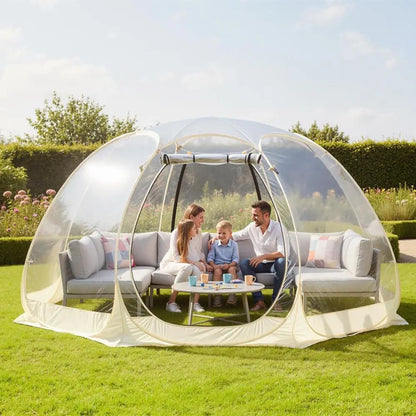 Portable Bubble Tent for 4-6 People, Quick Setup Igloo Shelter, Outdoor Screen House for Patios and Cold Weather