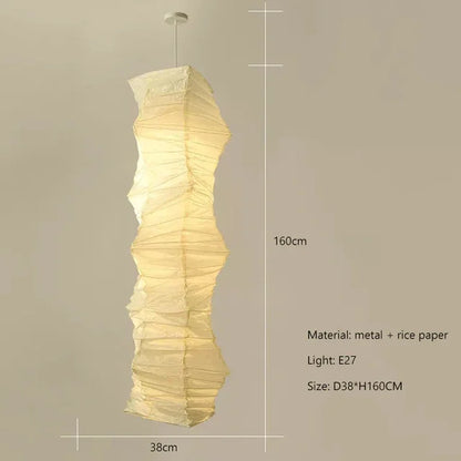Janpanese Akari Rice Paper Lamp Modern Noguchi Yong Pendant Lamp Living Room Bedroom Corner Designer Light  Room Decor