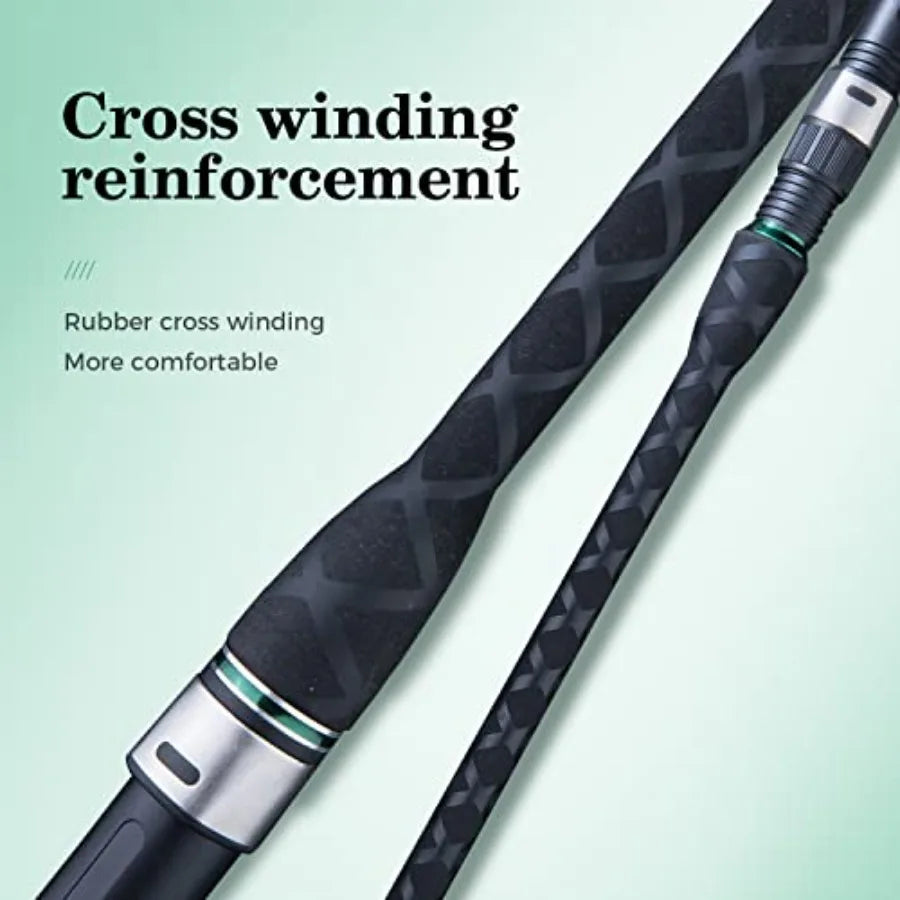 Surf Spinning Rod IM8 Carbon Surf Fishing Rod for Saltwater Angling 9ft to 12ft Length Options with High Sensitivity a