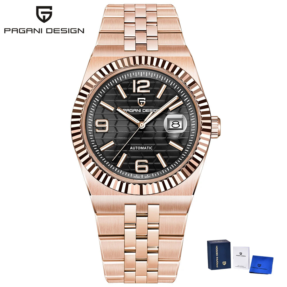PAGANI DESIGN Men's Watches 2026 New Mechanical Wrist watch Luxury AR Sapphire crystal Automatic Watch For Men Stainless steel