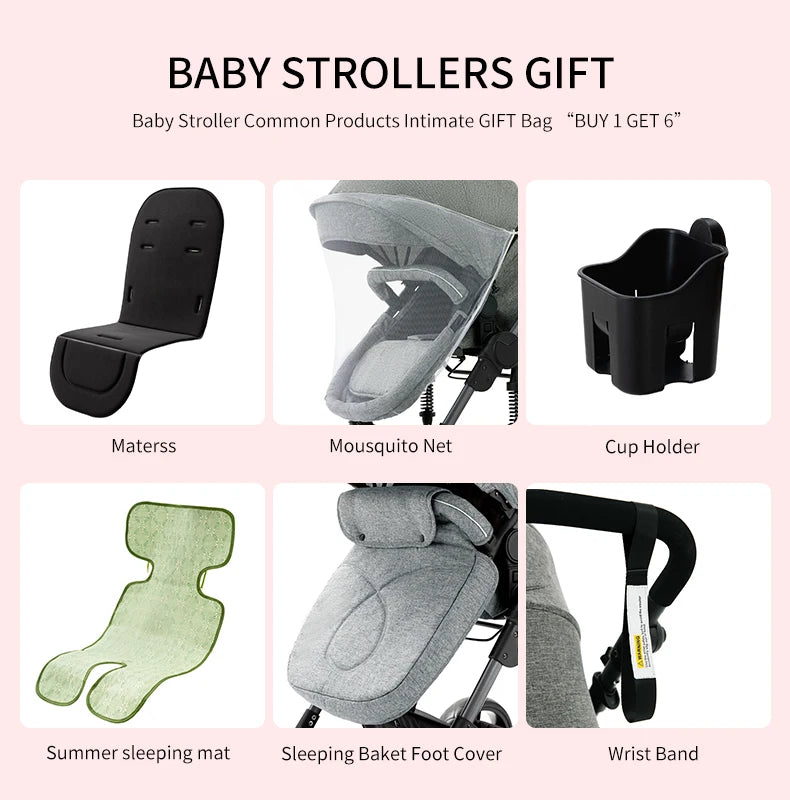poussette bebe 3 en 1 Baby stroller baby newborn items Baby stroller for newborns Light str oller  for newborn baby Free Shippin
