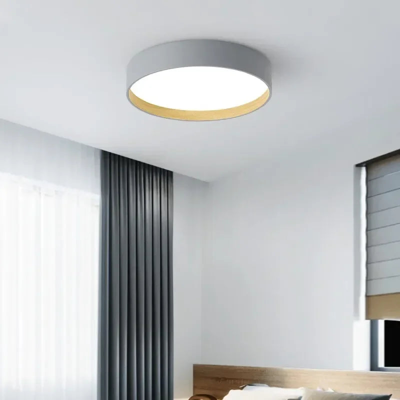 Modern Minimalist Circular LED Ceiling Light Living Room Bedroom Study Pendant Lamp Creative Interior Decor Lighting Fixtures