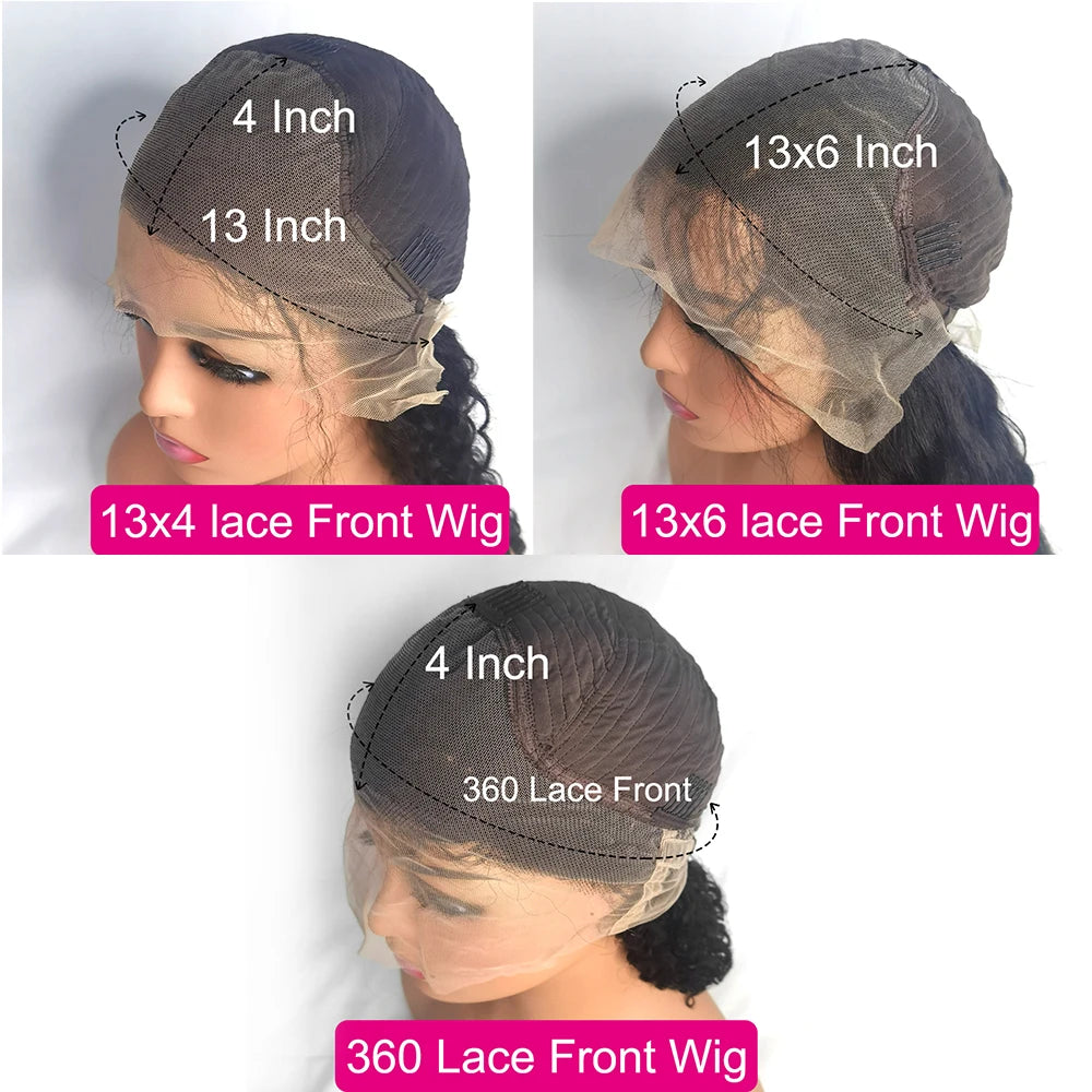 210 Density 13x4 13x6 HD Transparent Bone Straight 30 40 Inches Lace Front Human Hair Wigs Brazilian Lace Frontal Wigs For Women