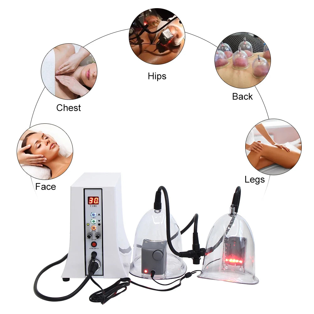 New Vacuum Massage Body Shaping Machine Breast Enlargement Tool Butt Lifting Pump Cup Face Lifting Cupping Therapy Beauty Device