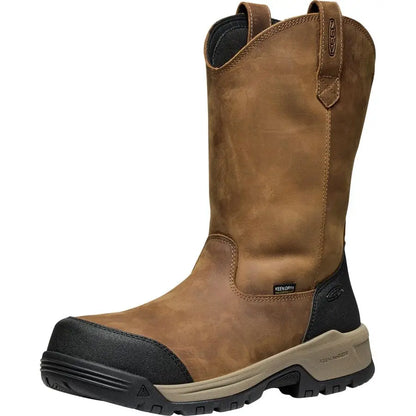 Utility mens Evanston Composite Toe Waterproof Leather Durable Construction Pull on