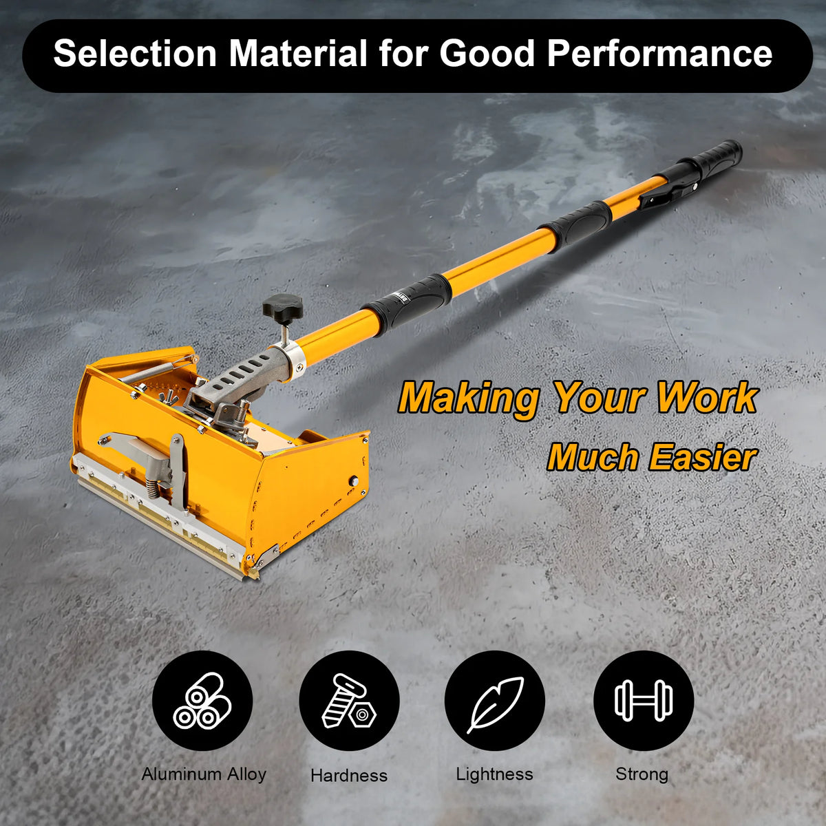 Handheld Drywall Flat Finishing Box Tool 5 Gears Adjustable Double Spring For Wall/Ceiling Smooth Scraping Putty Decoration