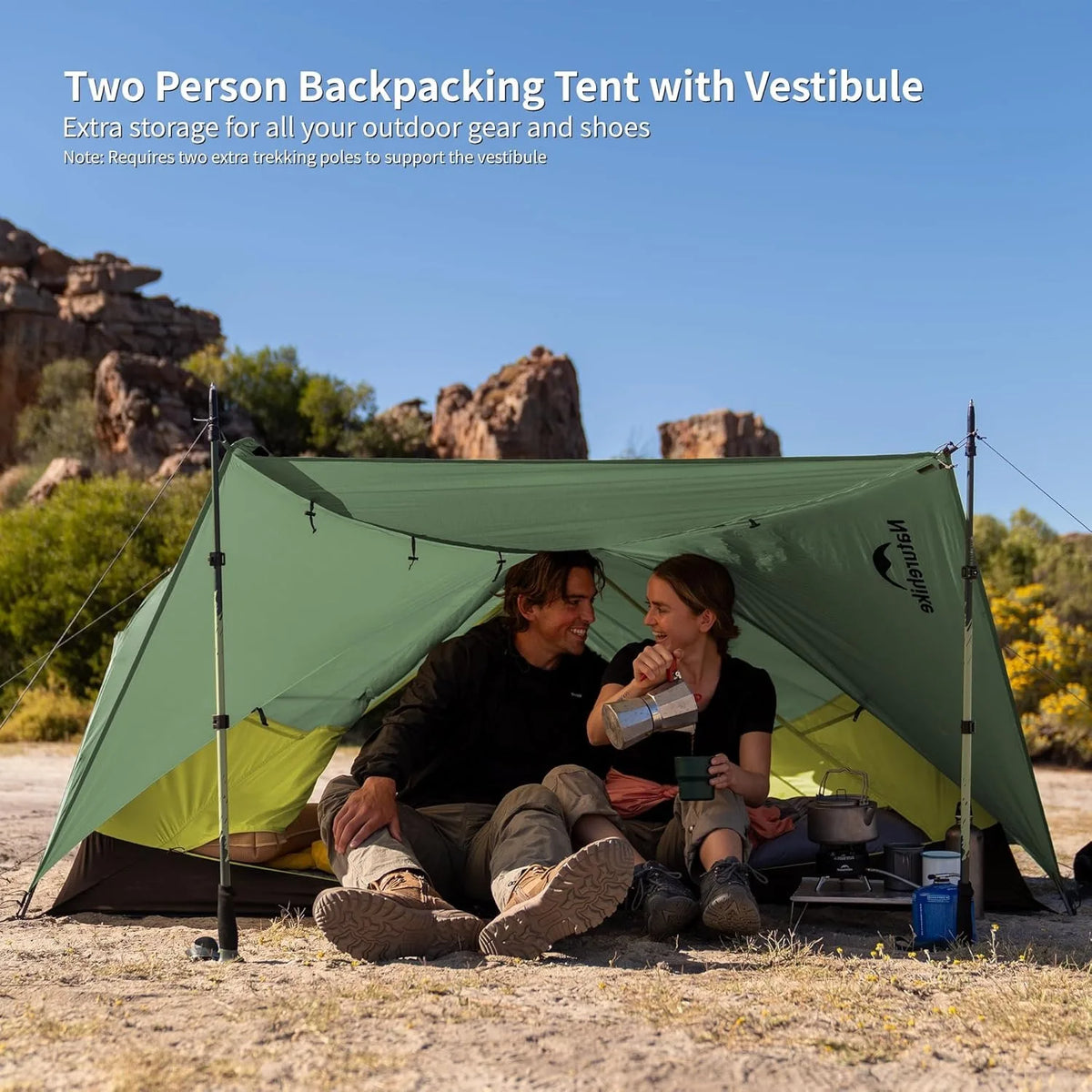 Naturehike Mongar BASE Camping Tent 2-3 People 210T Polyester 3 Season Tent Ultralright Portable Water Protective Travel Tent