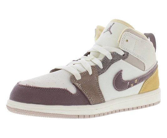 Nike Jordan 1 Mid SE Craft PS Girls Shoes