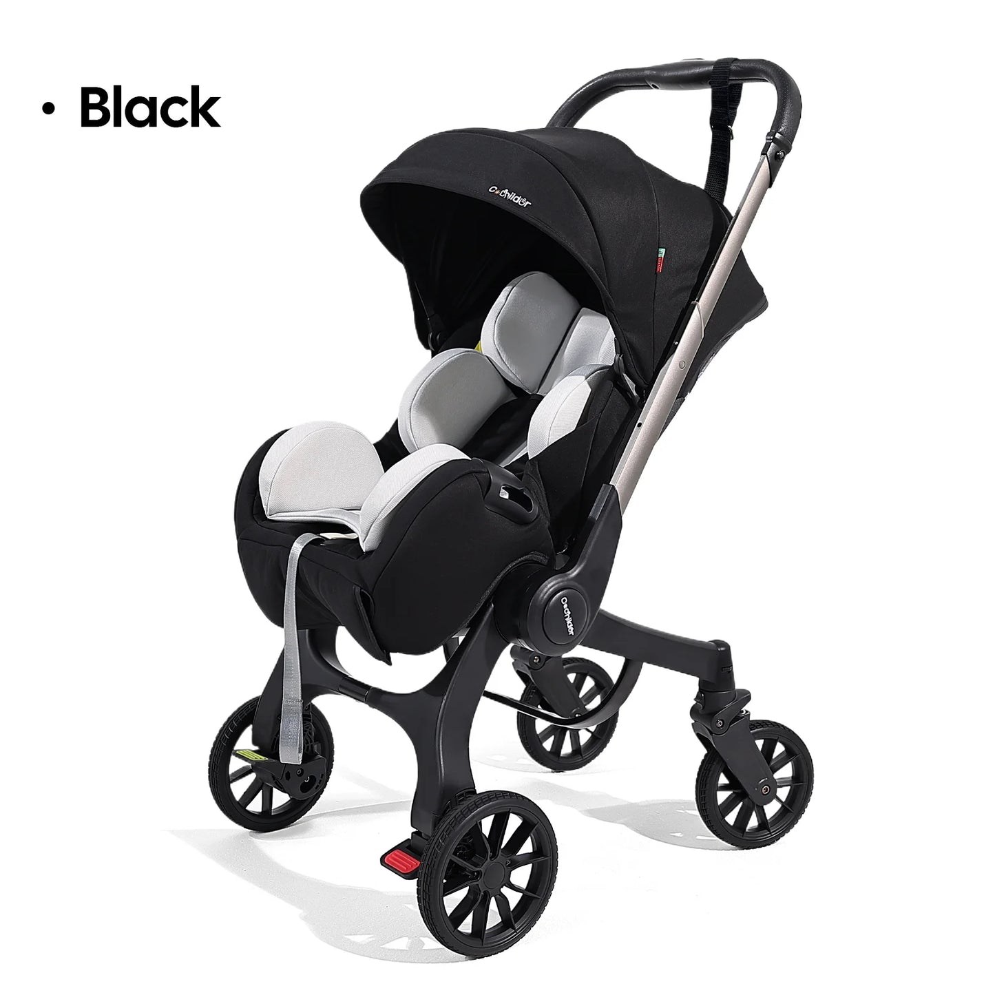 Go-Anywhere Baby Stroller, Features an Adjustable Backrest, Easy Fold, and Newborn-Friendly Design for City or Camping Use.