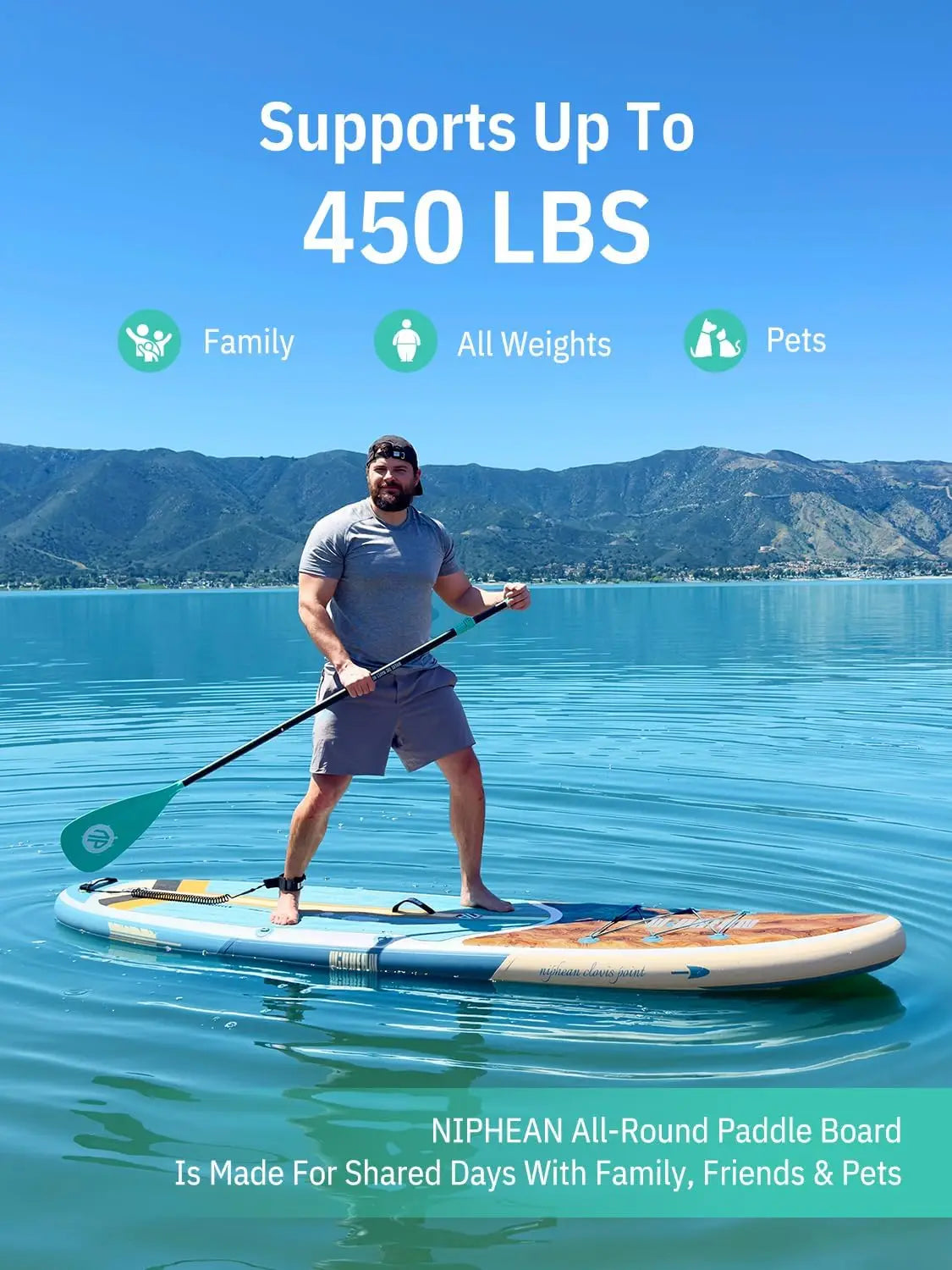 Inflatable Stand-Up Paddleboard Including SUP Accessories