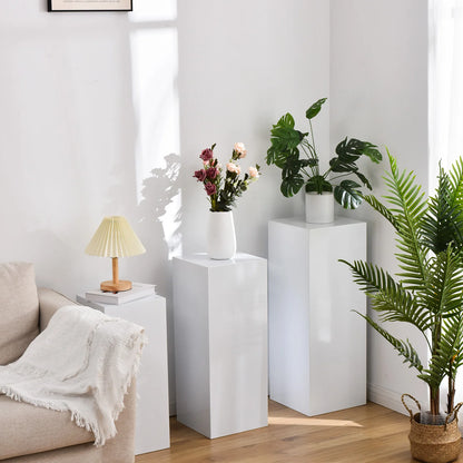 6PCS Metal Display Pedestal Stand for Birthday White Pedestal Stands Pillar for Wedding Dessert Table Display Stand Column Decor