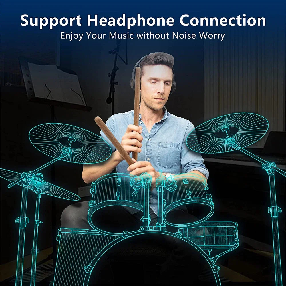AeroBand Electronic Drums Drumsticks PocketDrum 2 MAX Pocket Musical Instrument Acoustic Battery Air Drum Kit Pedals 8 Sounds