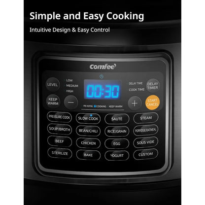 16in1 Electric Pressure Cooker Instant Multi Cooker with NonStick Pot for Home Use: Multifunctional Stainless Steel Cooking Sys