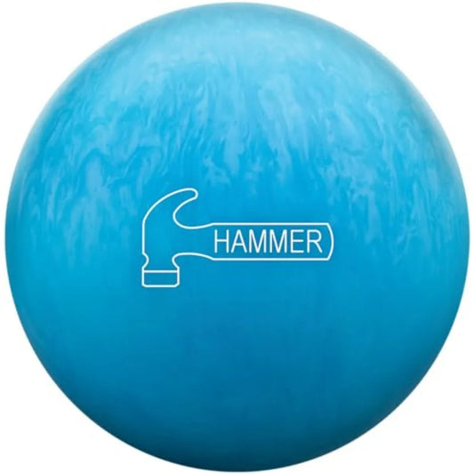 Hammer NU Blue Bowling Ball for Advanced Players with High-Performance Core and Reactive Coverstock Designed for Optimal Grip a
