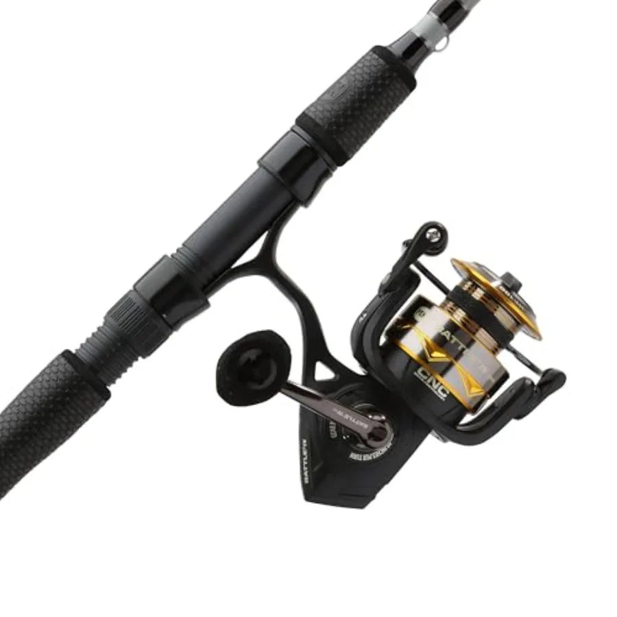 HighPerformance Battle IV Spinning Reel and Fishing Rod Combo for Saltwater and Freshwater Angling with Enhanced Casting Distan