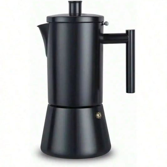 Diego Stovetop Espresso Maker Stainless Steel Italian Coffee Machine Maker 12Cup 17.5 Oz Moka Pot Induction Espresso Pot - Matte