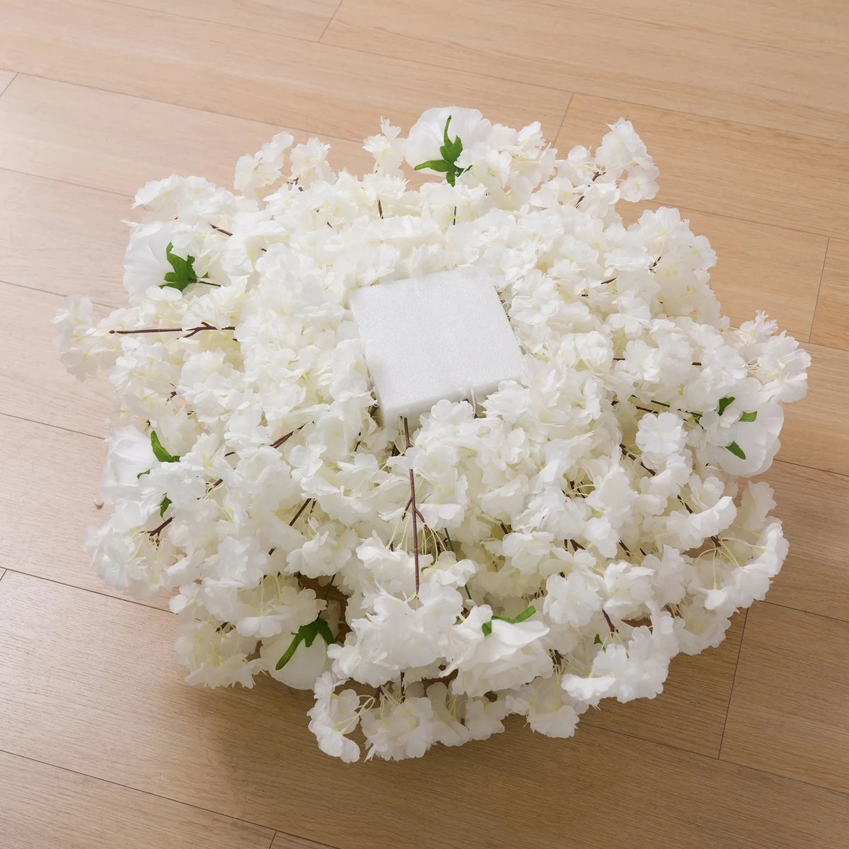Angela A7454 White Cherry Blossom Rose Table Centerpiece Flower Ball Wedding Backdrop Floral Arrangement Decoration Event Props