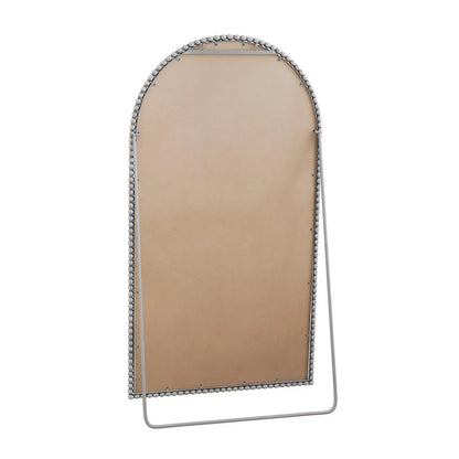 Large Silver Arch Mirror Classic Wall Decor Full Body Standing Mirror for Bedroom Living Room Style