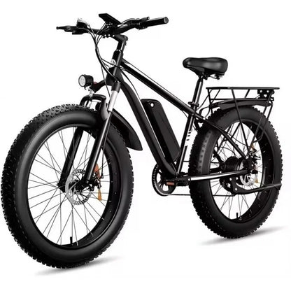 New Electric bicycle 26-inch 1000W 48V 15AH lithium battery electric bike, the first choice for smooth and comfortable travel