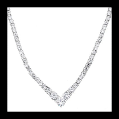 AliExpress new personalized S925 silver zircon necklace simple necklace female niche design sense