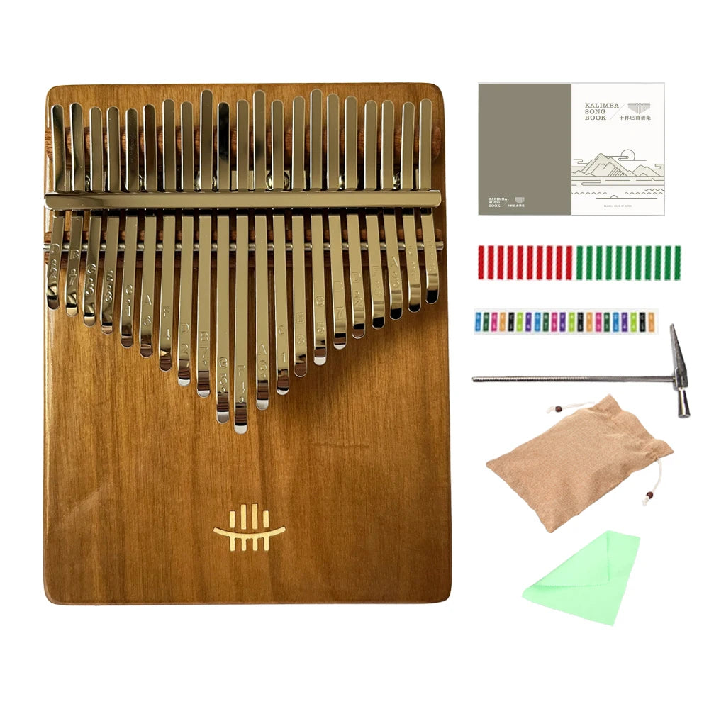 Hluru 17 Key Professional Rosewood Kalimba 21 Key Resonator Thumb Piano Walnut Finger Piano Box Mbira for Beginner2028