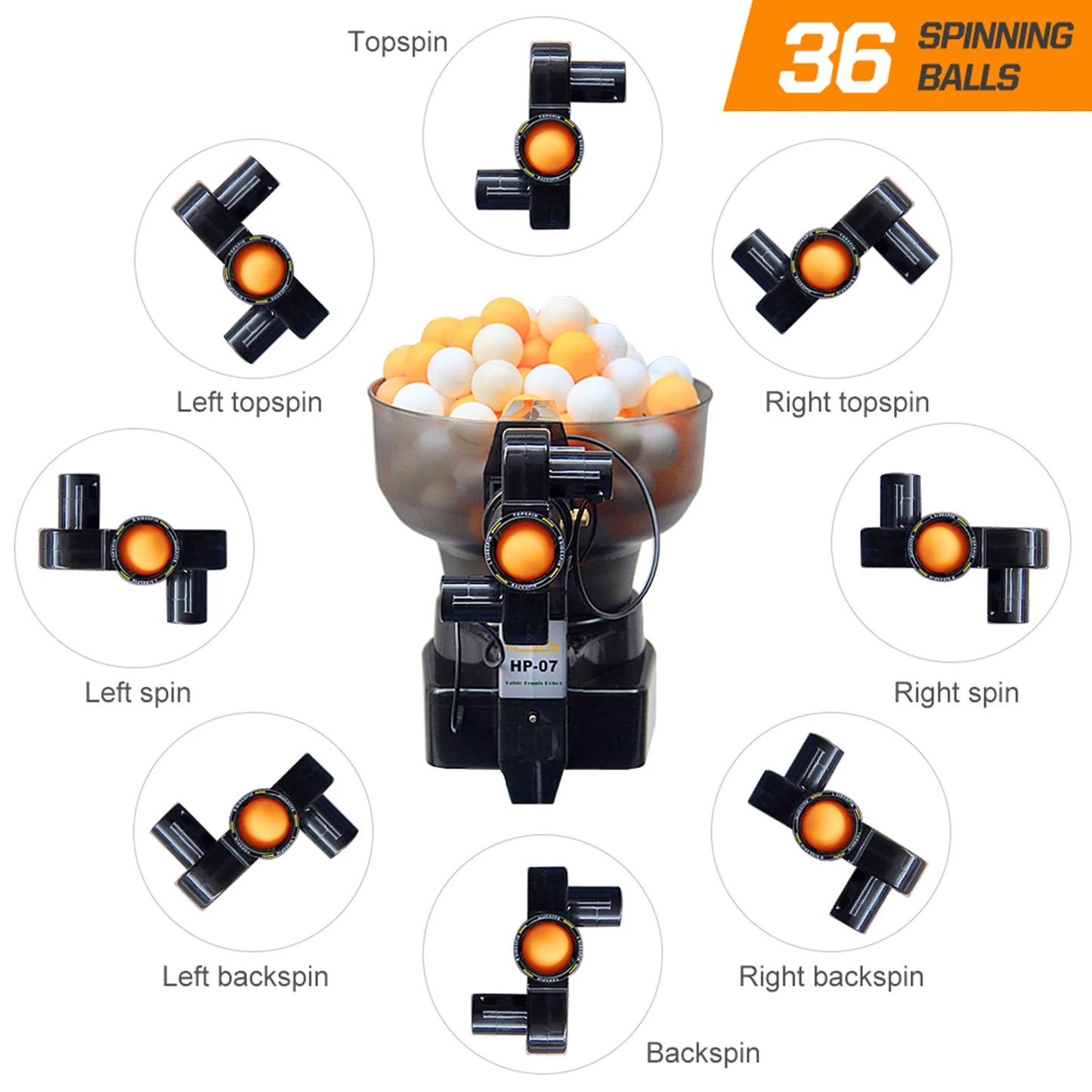 Table Tennis Robot Table Tennis Ball Machine 40mm Automatic Table Tennis Machine for Training Table Tennis Training Machine