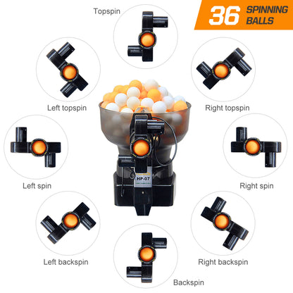 Table Tennis Robot Table Tennis Ball Machine 40mm Automatic Table Tennis Machine for Training Table Tennis Training Machine