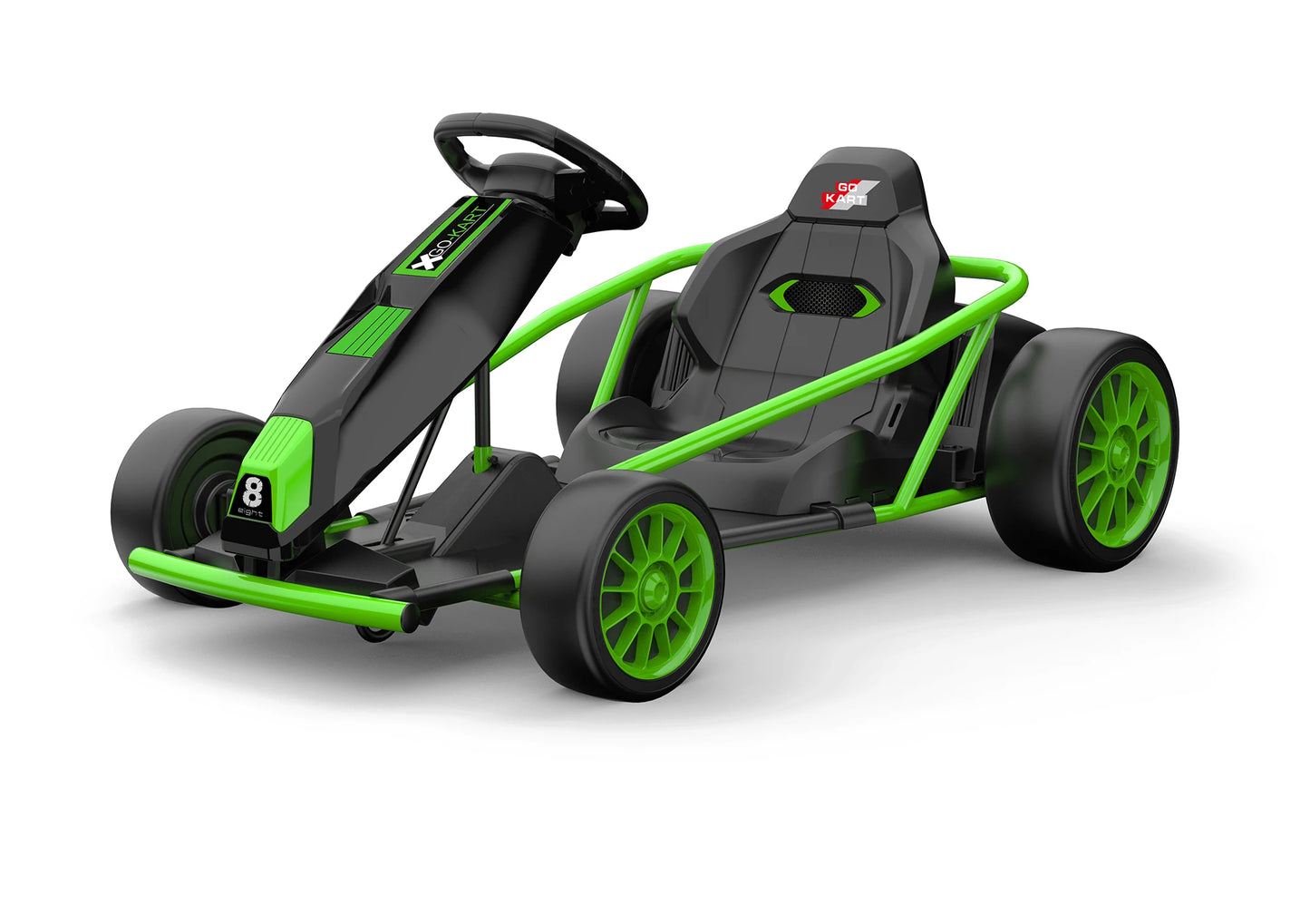 Ride On Go Kart for Kids, 24V 9Ah Battery 2x300W Motors MPH Fast Drifting Circling Car Electric Ride Toy Racing Toy for 8+ Years