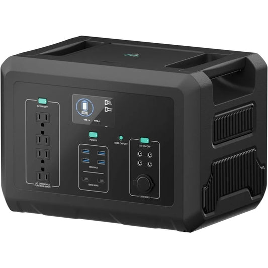 Portable Power Station Core1200W, 1024Wh LiFePO4 (LFP) Battery, 1200W (Peak 2400W), 1.5 Hr Fast Charge, Solar Generator