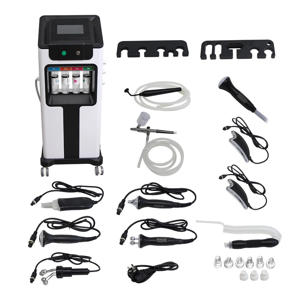 AOKO Updated 10 in 1 Bubbles Skincare Facial spa Hydrogen Purification Face Cleaning Professional Beauty Machines