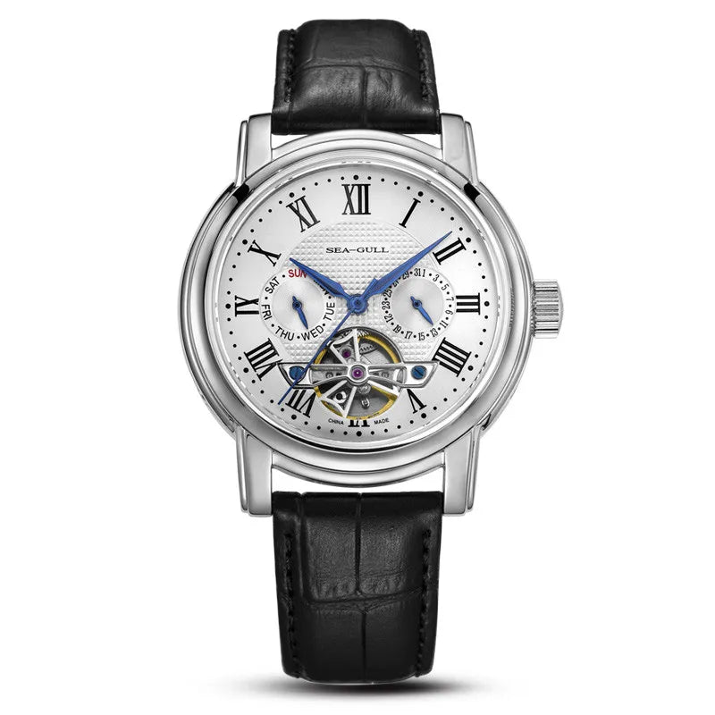 Seagull Luxury Dress Watch for Men Automatic Mechanical Watches Business 5Bar Waterproof Flywheel Wristwatch Relógios Masculino 622 624
