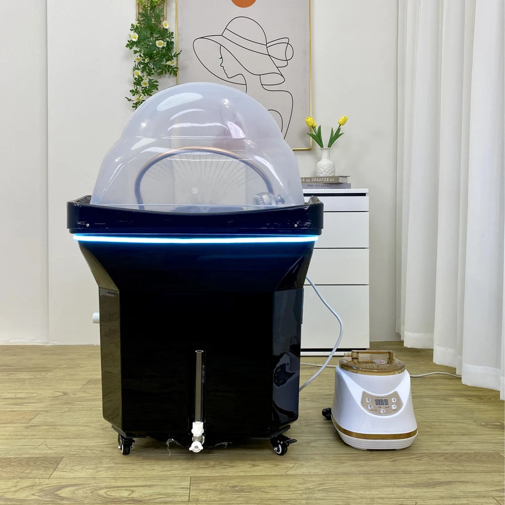 Head SPA Shampoo Basin with 60L Water Storage Tank, Water Heating, No Need to Connect Water Pipe, Water Cycle Hydrotherapy