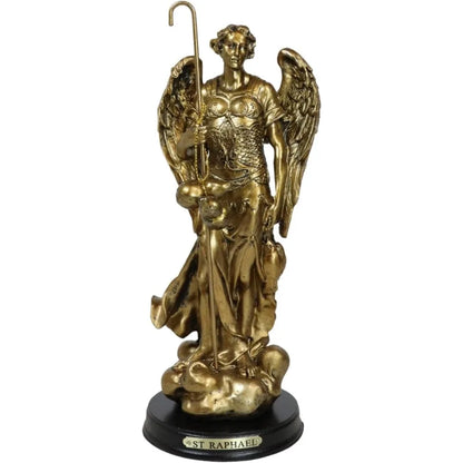 Ebros Byzantine Eastern Orthodox Catholic Church Archangel of The Angelic Council Statue 8 Tall Figurine with Brass Name Plate W