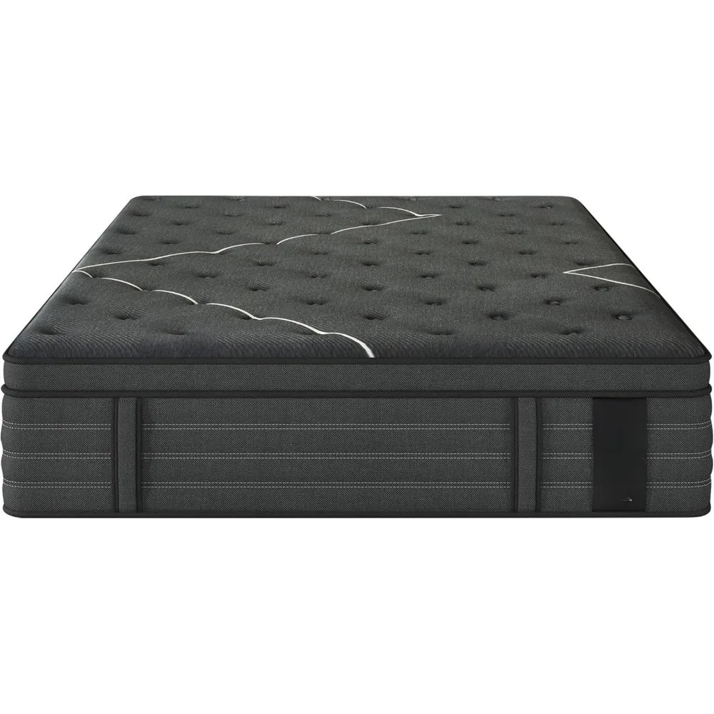 Extra Firm Mattress, 14 Inch Size Mattress,Memory Foam Hybrid with Extra Lumbar Support, Back Pain Relief&Cool Sleep, Firm Foam