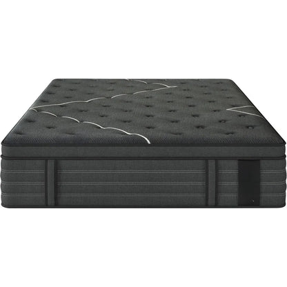 Extra Firm Mattress, 14 Inch Size Mattress,Memory Foam Hybrid with Extra Lumbar Support, Back Pain Relief&Cool Sleep, Firm Foam