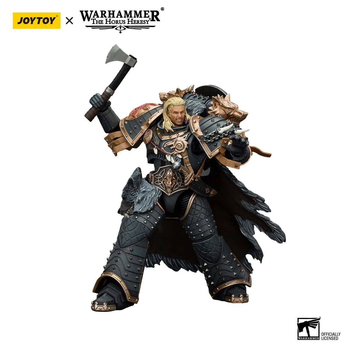 [IN STOCK]JOYTOY Warhammer 30K 1/18 Action Figure Space Wolves Leman Russ Primarch of the VIth Legion Model