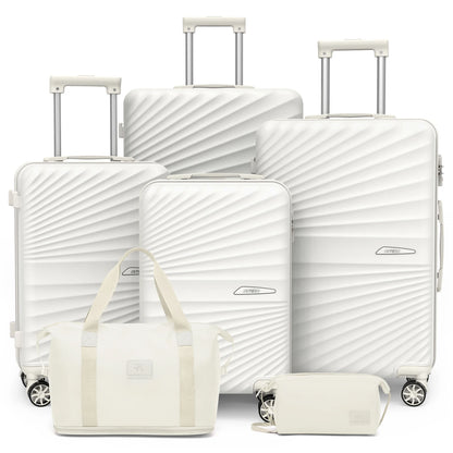 Joyway 6-Piece Travel Luggage Set, Lightweight Durable Suitcase, TSA Lock, Spinner Wheels