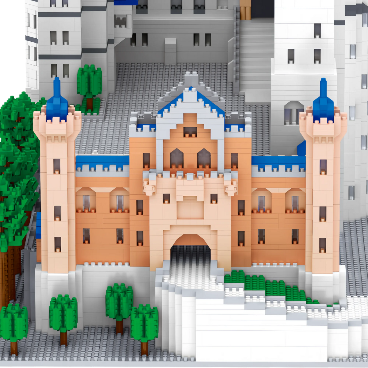 Huge Swan Stone Castle Micro Mini Block 10000pcs Building Set High-Difficulty Puzzle Ultimate Achievement Cool Decor Time-Killer