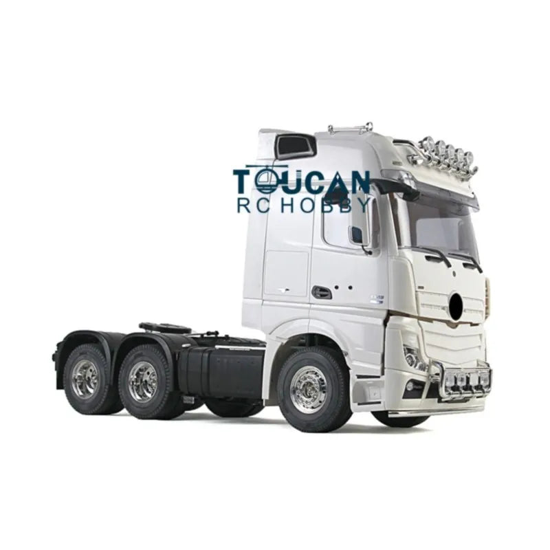 US Stock KIT RC 3Axles Highline Tractor Truck Motor Unpainted 1/14 Radio Control Cars Trailer Construction Vehicle DIY Model Toy