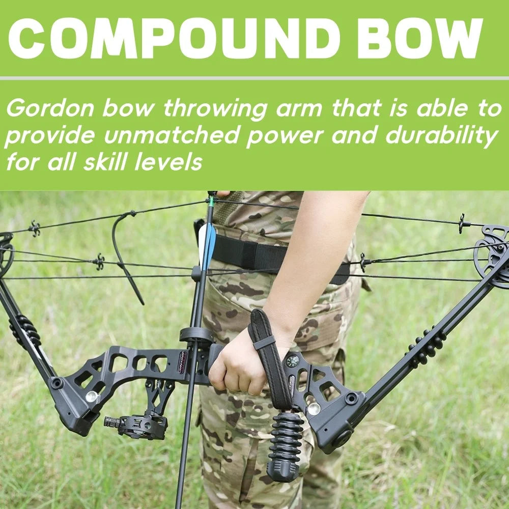 Compound Bow Complete Set 20-70lbs 320FPS 80% Let-off RH Full Archery Accessories for Outdoor Hunting Target Shooting