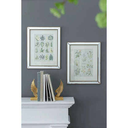 S 2 15.7x19.7 Liana Mirror Framed Wall Art on Mw Golden Tint Background