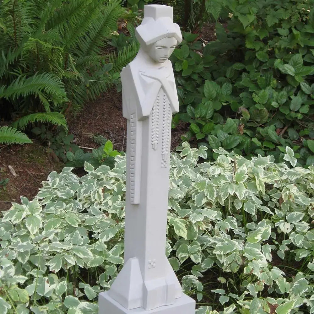 Gray Cement Statue Sprite Sculpture - Midway Gardens Inspired