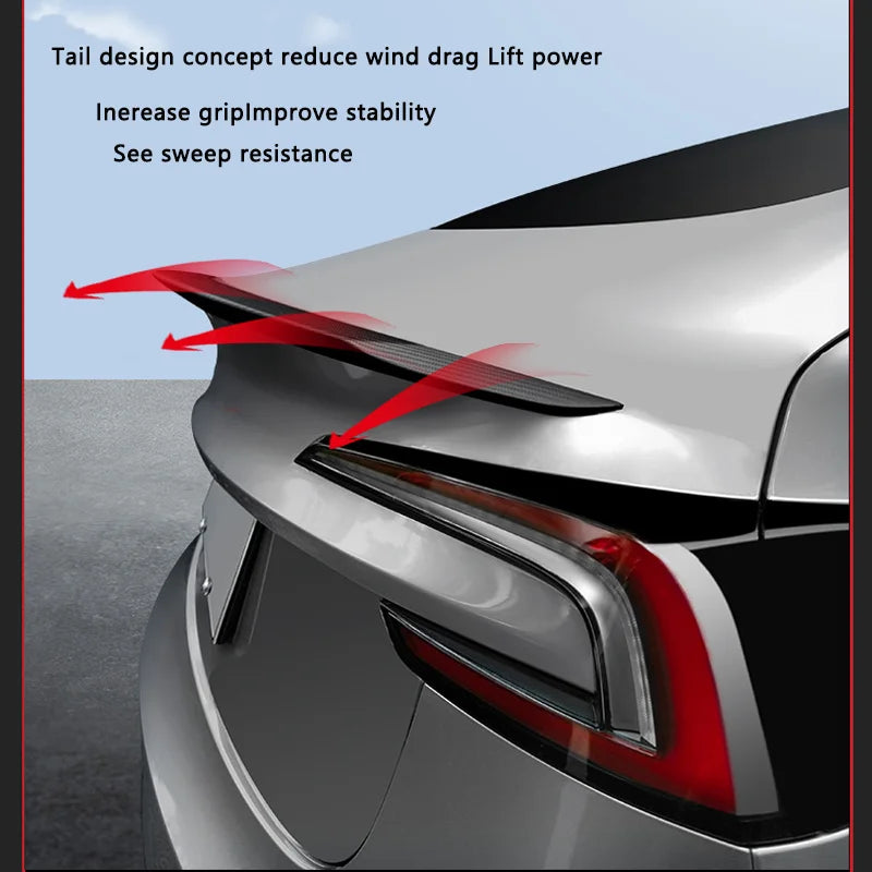 Model Y Juniper Spoiler for Tesla Model 3 Highland Real Carbon Fiber Spoiler High Performance Rear Trunk Tail Wing Car Accessory