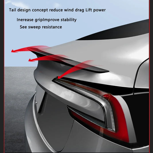 Model Y Juniper Spoiler for Tesla Model 3 Highland Real Carbon Fiber Spoiler High Performance Rear Trunk Tail Wing Car Accessory