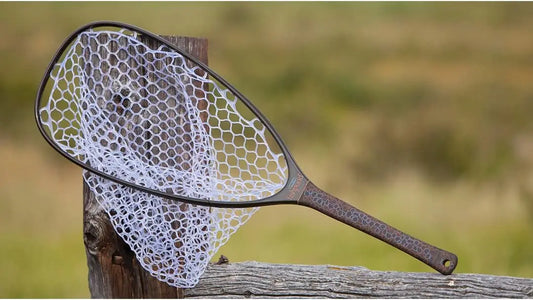 Carbon Fiber Fishing Net with Clear Rubber Bag, 32 Inch Length, Waterproof & Buoyant