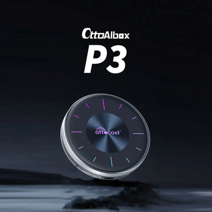 OTTOCAST PICASOU 3 CarPlay AI Box Wireless Android Auto TV Box Mini HDMI for Toyota Kia Hyundai VW for Netflix Car Accessories