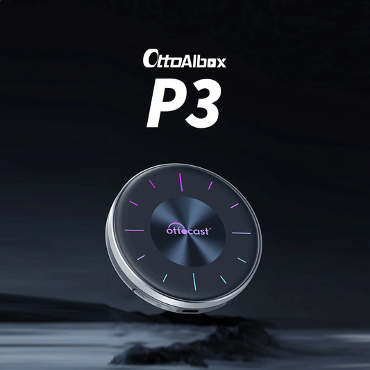 OTTOCAST PICASOU 3 CarPlay AI Box Wireless Android Auto TV Box Mini HDMI for Toyota Kia Hyundai VW for Netflix Car Accessories