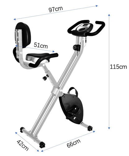 2025 Indoor Smart Home Fitness Exercise Bike - Folding Magnetic Upright Stationary Exercise Bike for Tech-Savvy Fitness