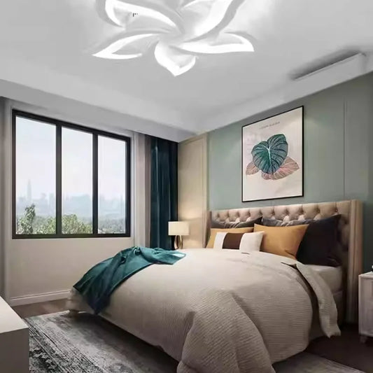Modern LED Acrylic Creative Energy-saving Ceiling Light Dimming Remote Control Suitable for Bedrooms Living Rooms Dining Rooms